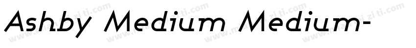 Ashby Medium Medium字体转换